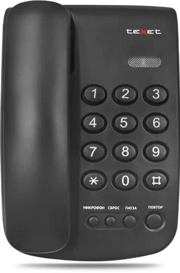 Фотография товара 'Gigaset TX-241-BL Проводной телефон teXet черный'